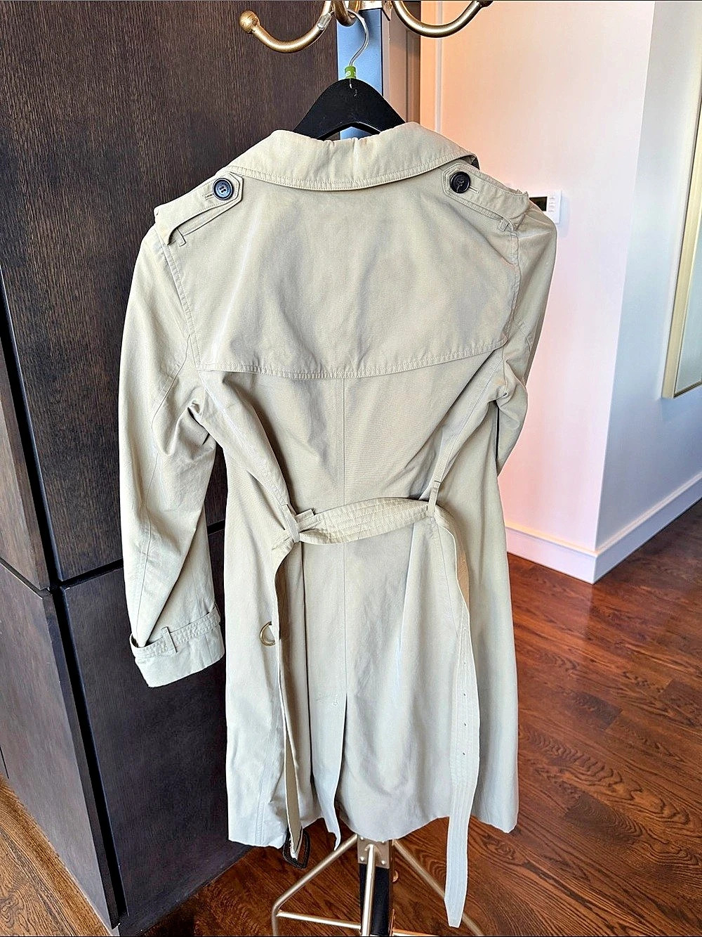 Burberry The Kensington Heritage Trench Coat Beige  US 12 - Picture 4 of 12